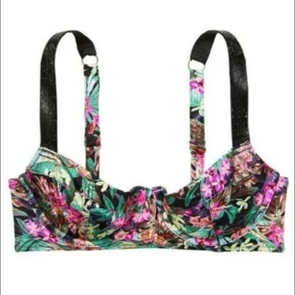 NEW Victoria’s Secret Floral Shine Strap Wicked Push Up thong Bikini 4745 - Picture 2 of 13